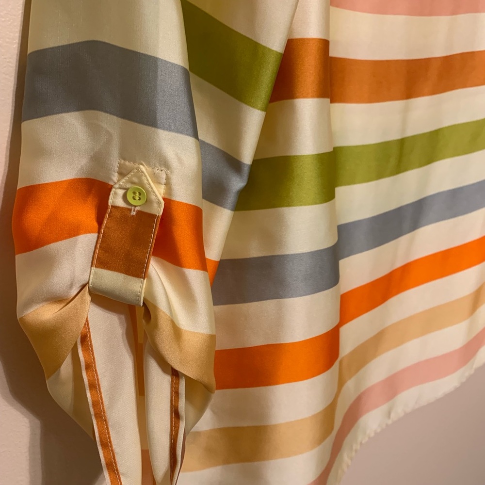 Beautiful Silky Multicolored Blouse